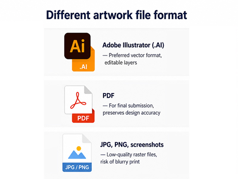 Different artwork file formats