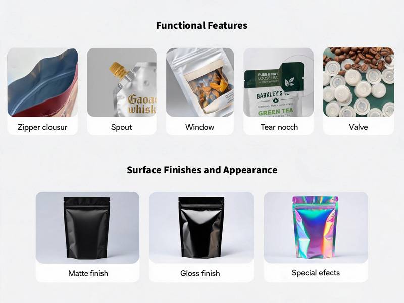 Functional features & Surface Finishes and Appearance