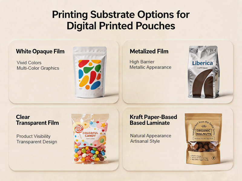 Printing Substrate Options for Digital Printed Pouches
