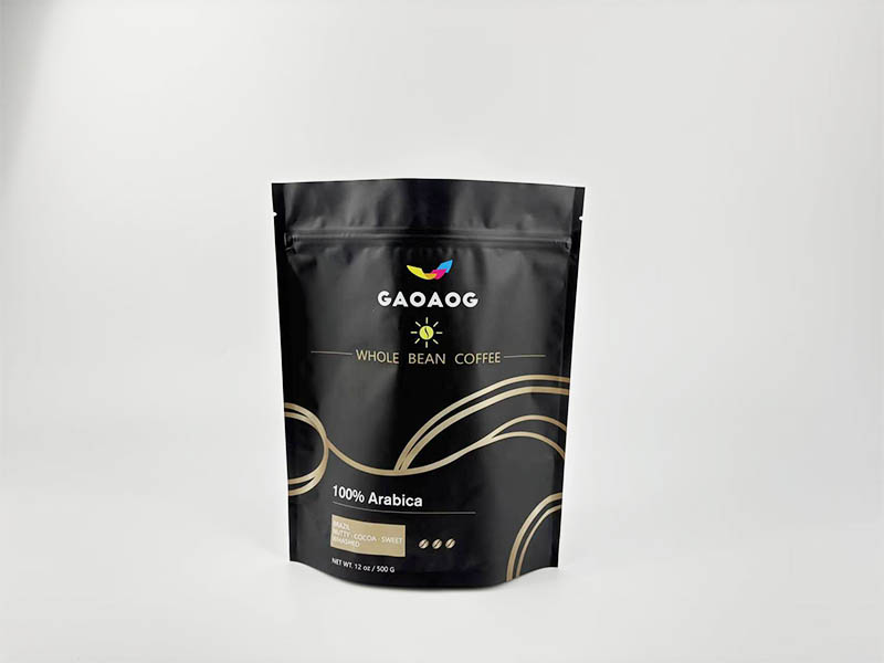 Digital printed 100%recyclable mono material 8oz stand up coffee bag