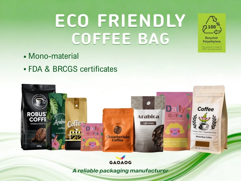 Uma bolsa, um material: saco de café ecológico