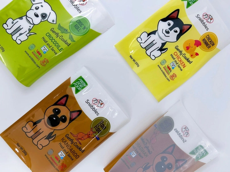 frozen safe pet fresh food flat bag vacuum