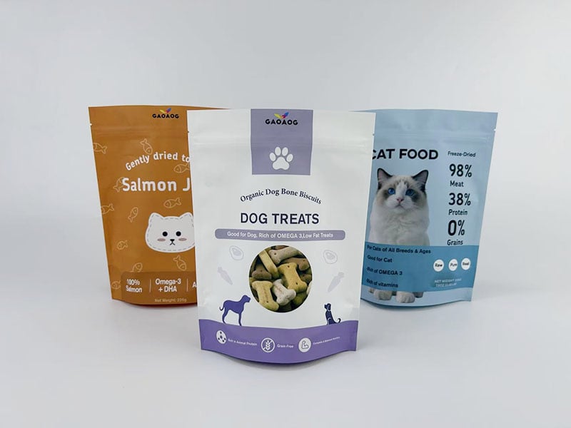 Sacos stand up 100% recicláveis ​​para alimentos para animais de estimação