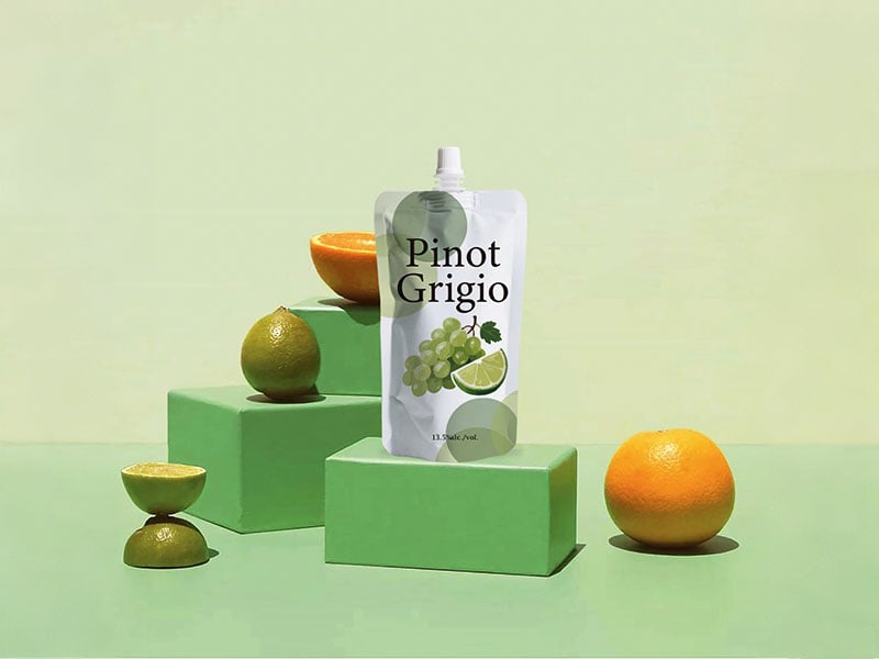 Bolsa com bico premium para bebidas, sucos, bebidas alcoólicas, embalagens flexíveis para comércio eletrônico