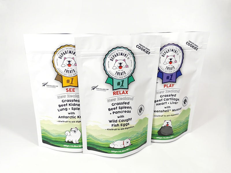 Saco de embalagem flexível com zíper vertical e logotipo de marca personalizado