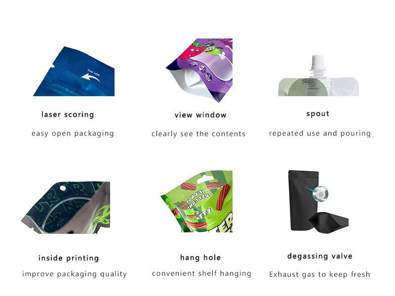 Complementos de embalagens flexíveis impressas personalizadas para comércio eletrônico