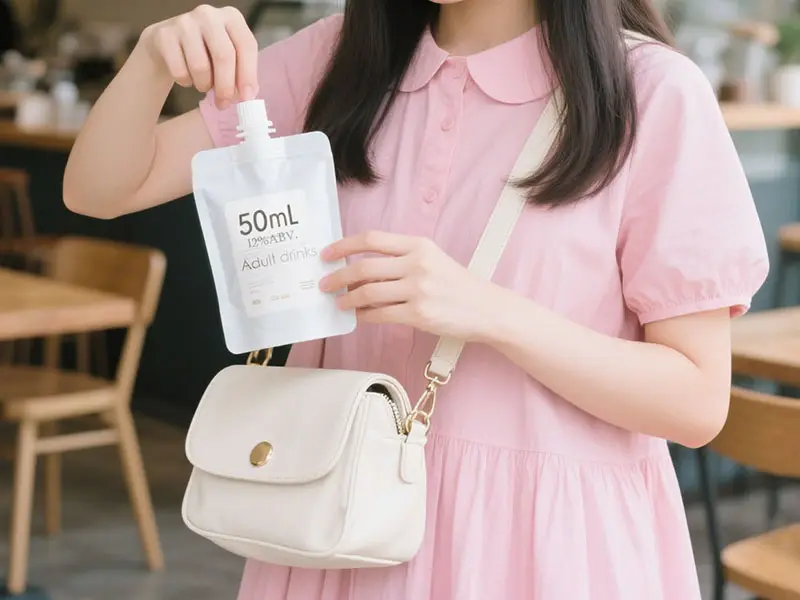 Portable spout drink bag
