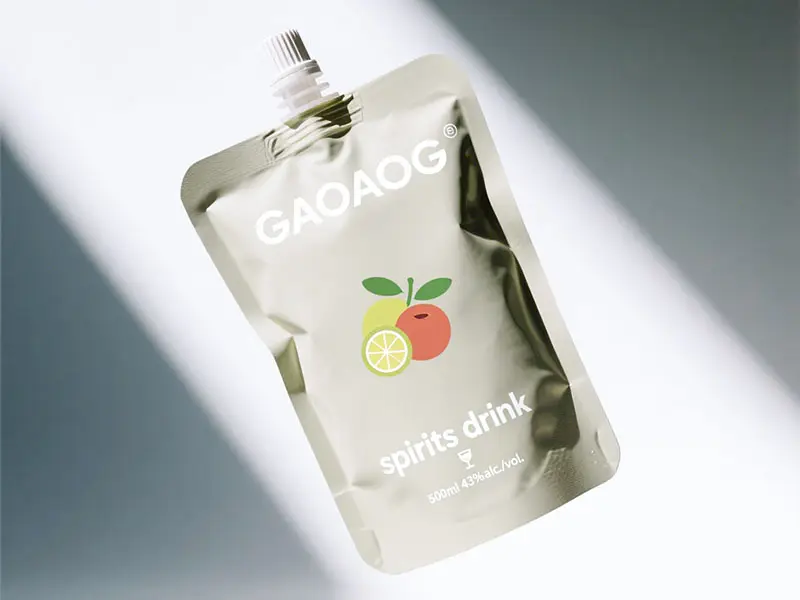 Single-person spirits spout pouch bag