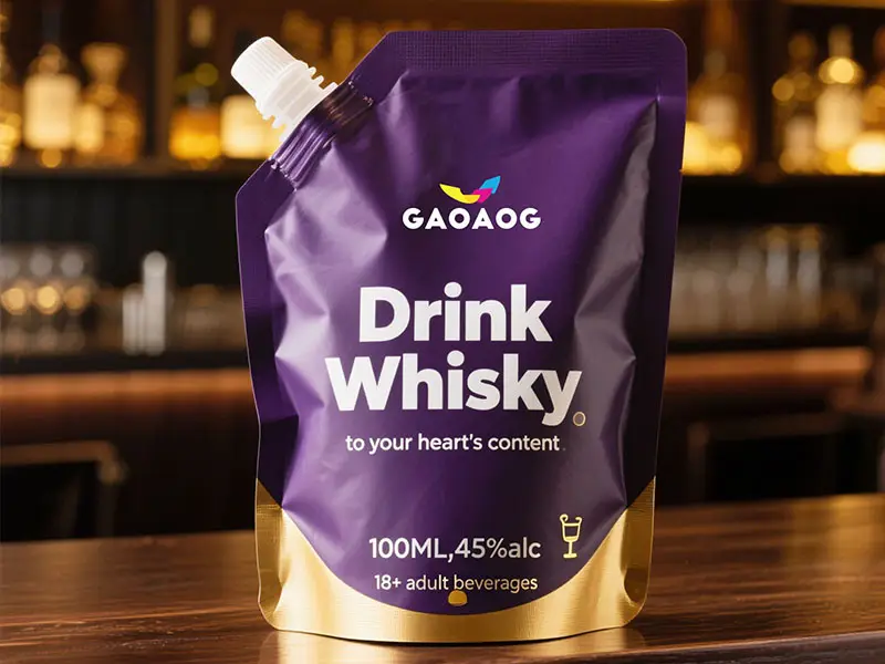 Whisky spout pouch bag