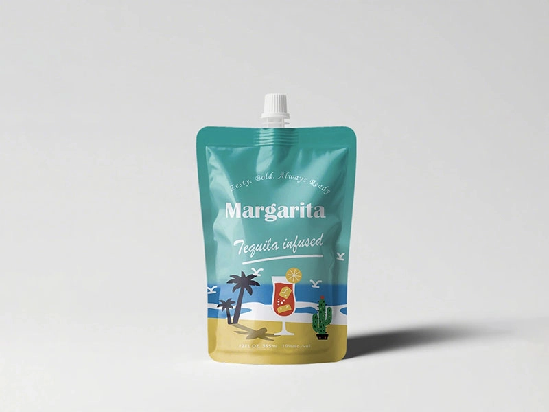 outdoor drink margarita spirits in the spout pouch