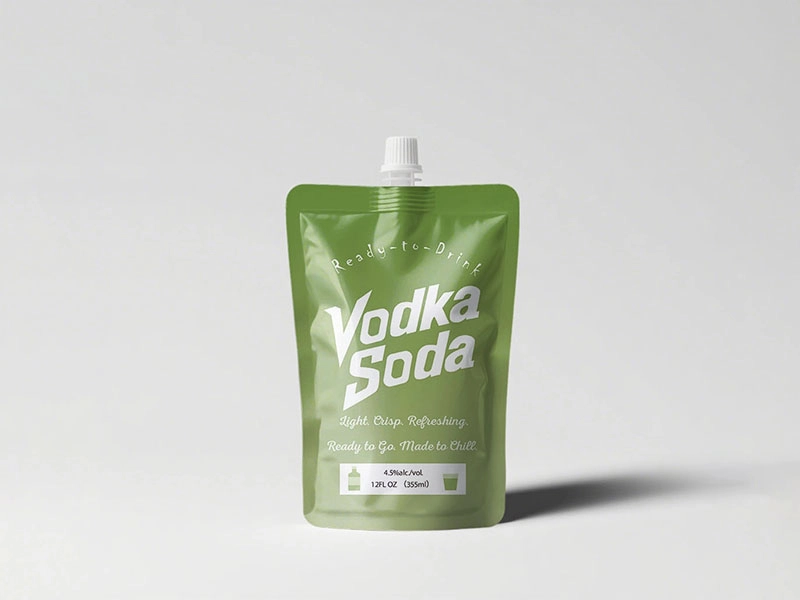 portable vodka soda adult drink spout pouches