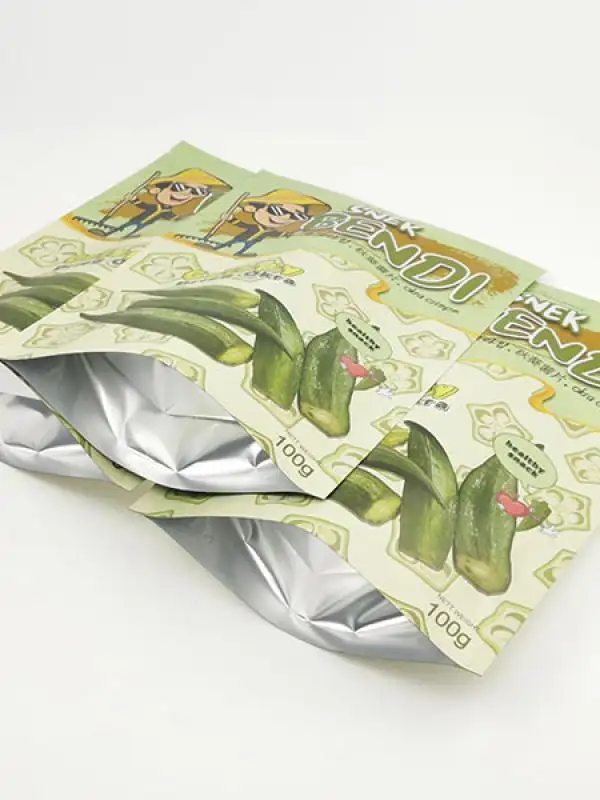 オクラドライフルーツ用のジッパー付きデジタルプリントポーチ 