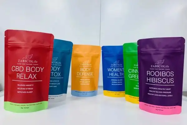 حقيبة الوقوف المطبوعة الرقمية مع سحاب