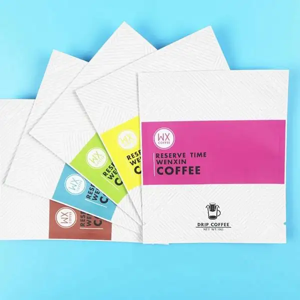 ドリップコーヒー用のデジタル印刷マットフラットポーチ 