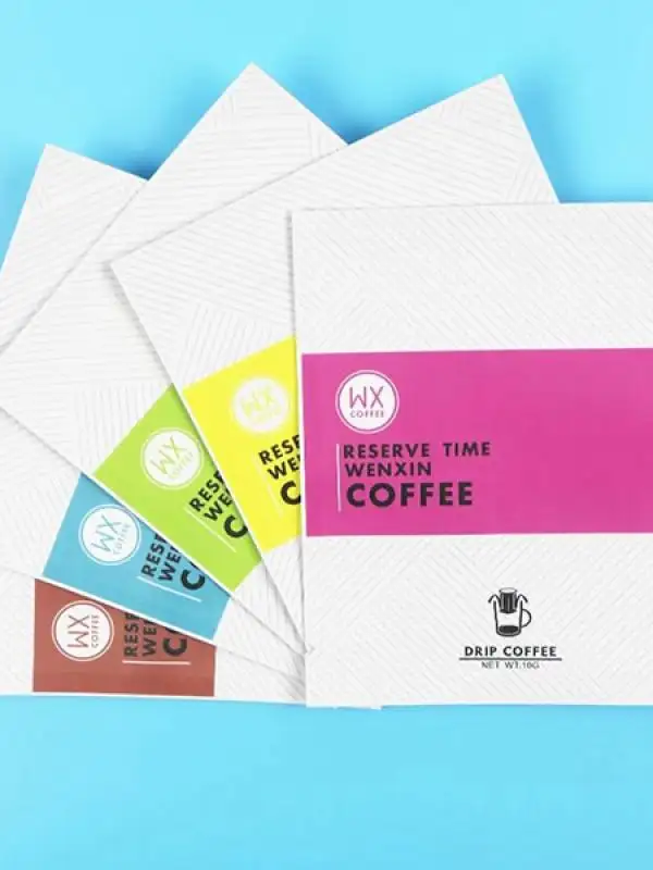 busta piatta opaca per stampa digitale per caffè americano 